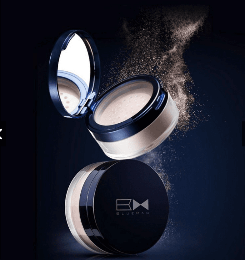 (Xả Kho) Phấn Phủ Dạng Bột Cho Nam Makeup Kiềm Dầu Che Khuyết Điểm BlueMan