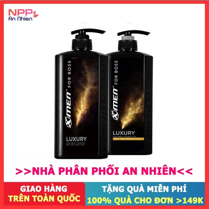 Combo Dầu gội nước hoa 650g+Sữa tắm nước hoa 650g X-Men for Boss Luxury- NPP AN NHIÊN