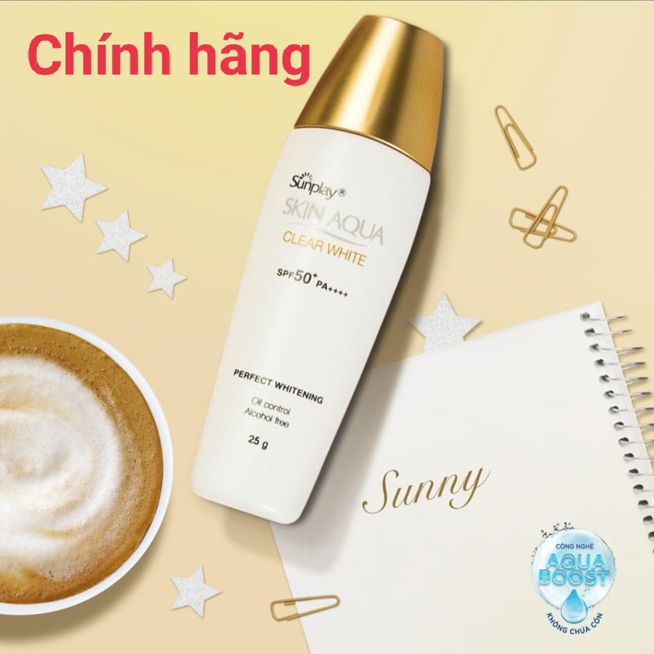 (CHÍNH HÃNG) Sunplay Skin Aqua Clear White SPF50+ PA++++: Sữa Chống Nằng Dưỡng Da