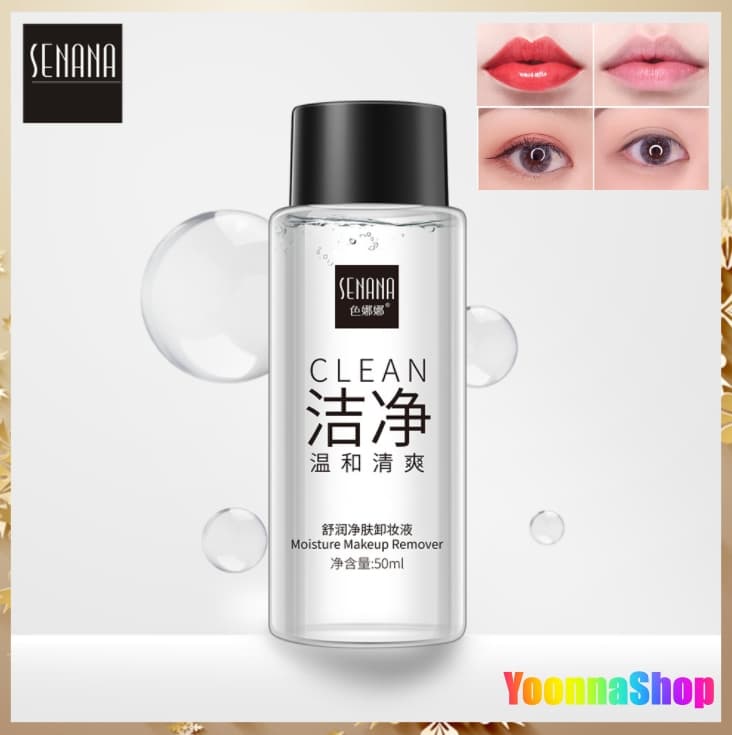 [HCM]Nước tẩy trang dưỡng trắng SENANA 50ml - Làm sạch bụi bẩn bã nhờn lớp trang điểm lâu trôi sâu bên trong lỗ chân lông
