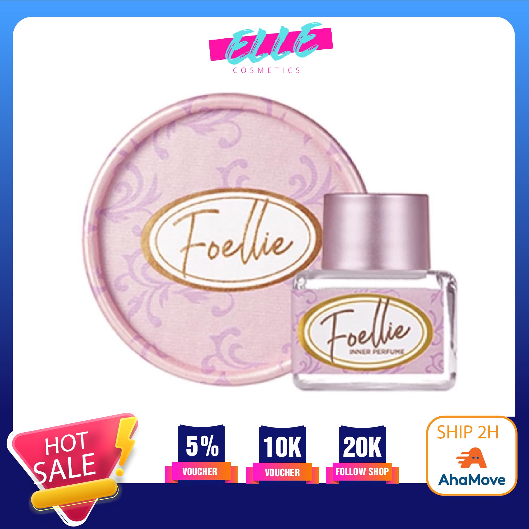 Nước hoa vùng kín Foellie Eau De Inner Perfume 5ml phiên bản mới (có che tên kín đáo)