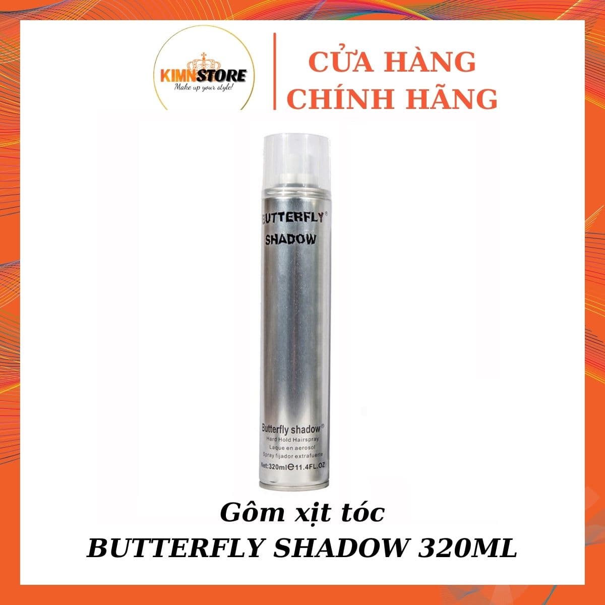 Gôm xịt tóc Butterfly Shadow 320ml & 600ml - Keo xịt tóc nam nữ
