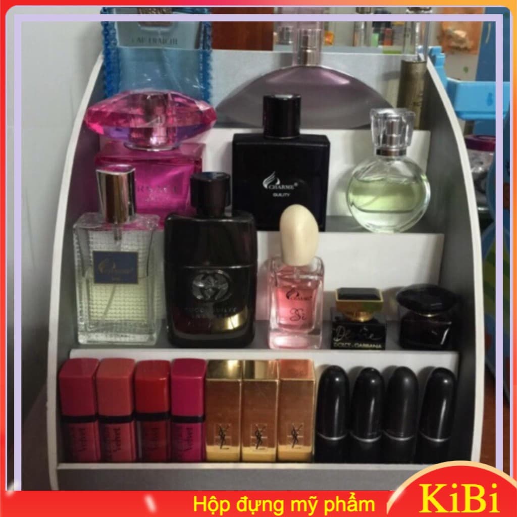 [HCM]Kệ đựng nước hoa mini màu xám bạc siêu gọn gàng làm đẹp căn phòng nhà bạn