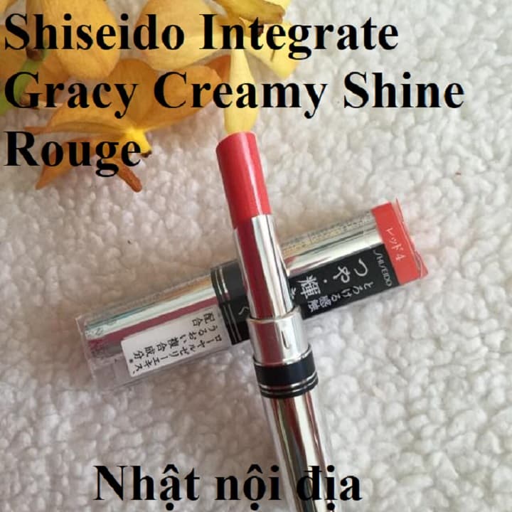 Son kem Shiseido Integrate Gracy Creamy Shine Rouge Lipstick 22g son môi cao cấp Nhật bản nội địa