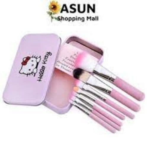 [HCM]Bộ Cọ Trang Điểm Hello Kitty Hộp Thiếc 7 Cây