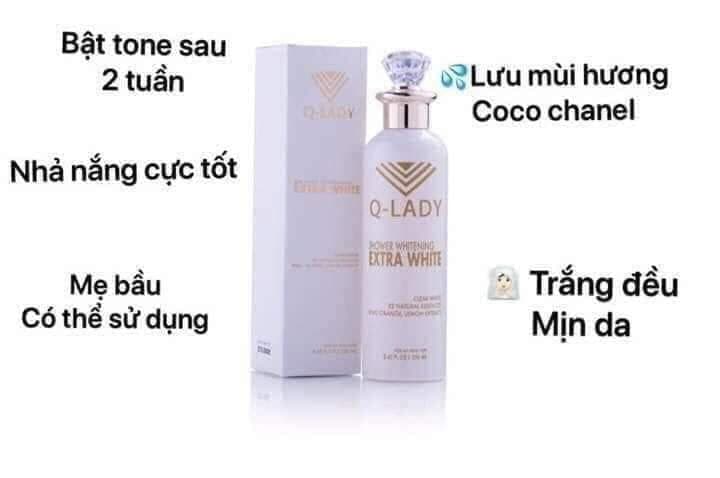 Kem dưỡng thể trắng da Q Lady The New Skin 150ml