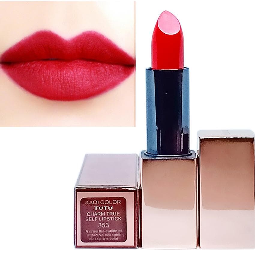 Son thỏi Tutu Charm True Self chất lì chuẩn màu Lipstick 3.8g #353 Đỏ đậm