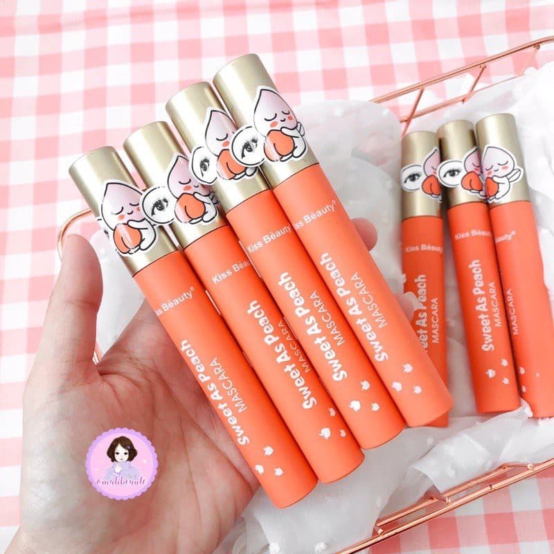 🦄 Mascara Chuốt Mi TRÁI ĐÀO CAM Kissbeauty nội địa lâu trôi sỉ tốt