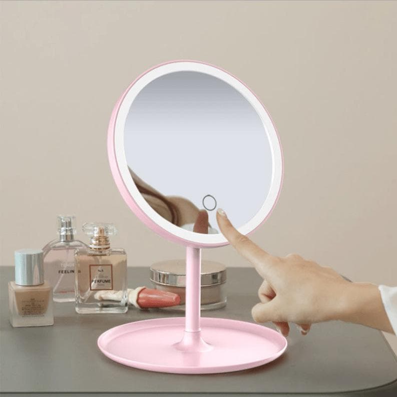 [HCM]Gương trang điểm có đèn Led cảm ứng cao cấp dụng cụ hỗ trợ trang điểm cao cấp tiện lợi