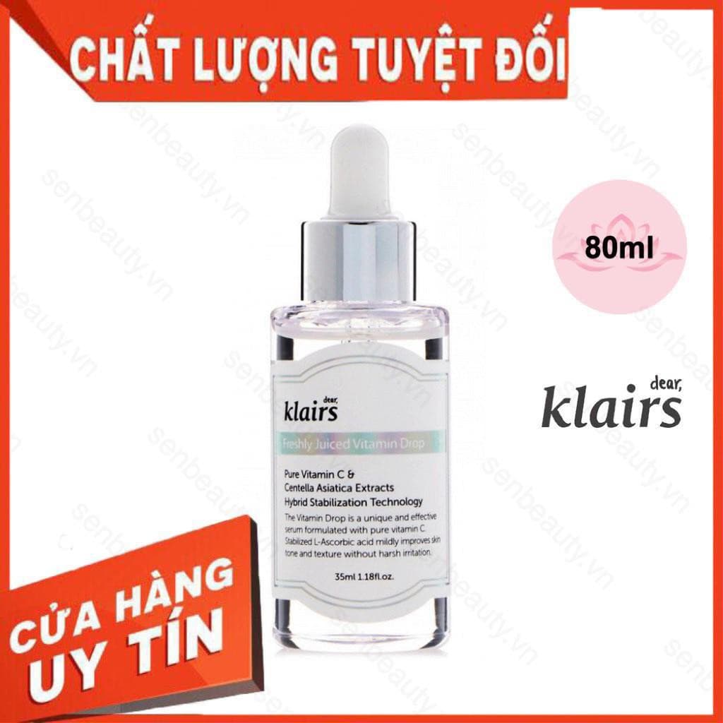 [HCM][Freeship] Serum Klairs Vitamin C Tinh Chất Dưỡng SángTrẻ Hóa Da DEAR KLAIRS Freshly Juiced Vitamin C 35ml Chính Hãng