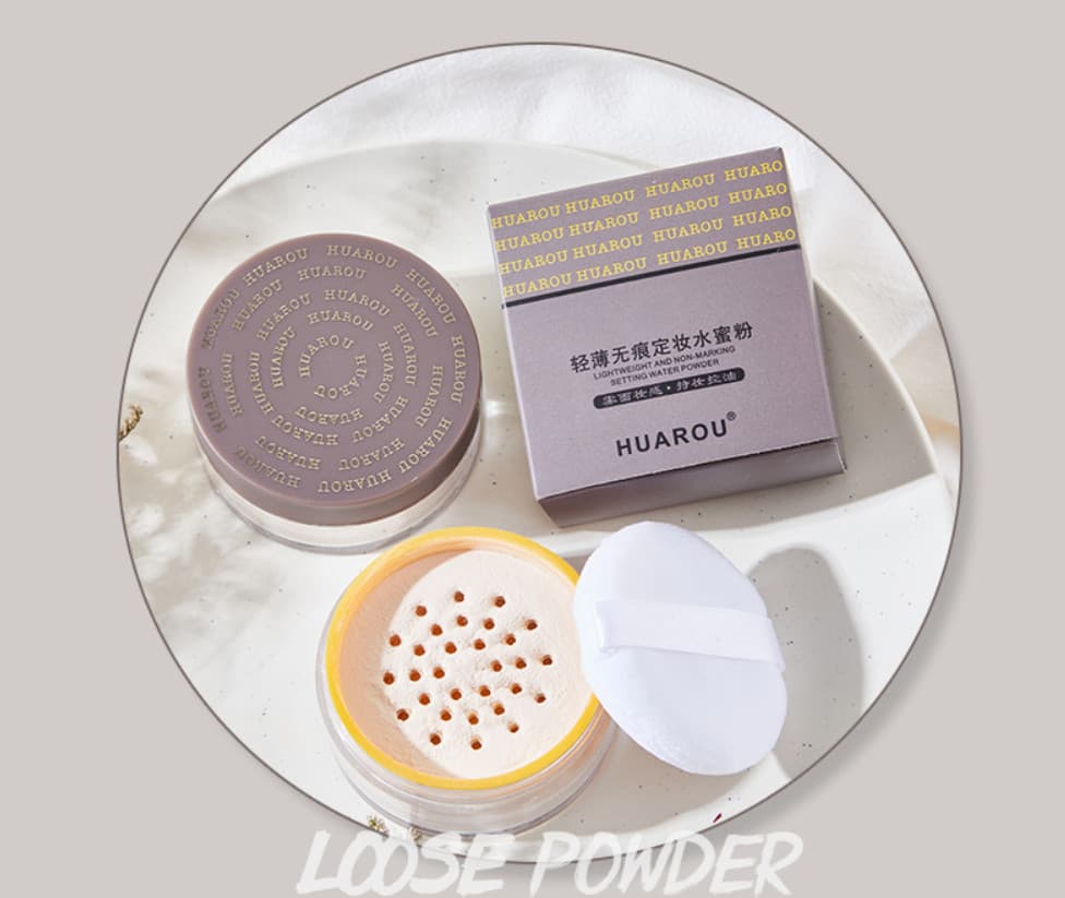 🌼 Phấn Phủ Trang Điểm Dạng Bột NÂU MỘC HUAROU0026 makeup powder kiềm dầu che khuyết điểm lâu trôi mềm mịn tự nhiên kiềm dầu nội địa chính hãng sỉ rẻ