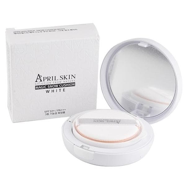 Phấn nước mỏng mịn April Skin Magic Snow Cushion White Hàn Quốc 15g