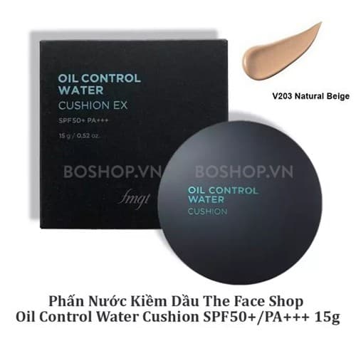 PHẤN NƯỚC KIỀM DẦU Chống trôi fmgt OIL CONTROL WATER Cushion The Face Shop