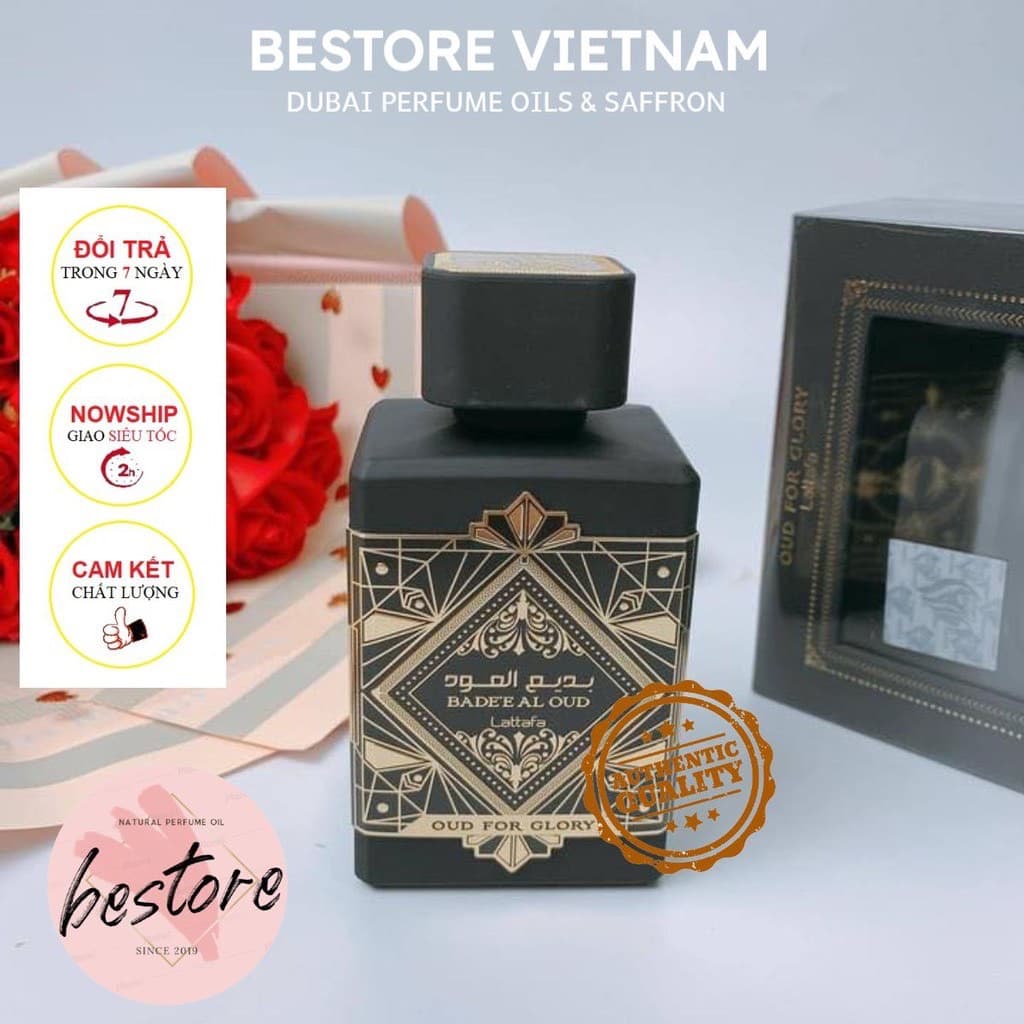 [CAM KẾT CHÍNH HÃNG] Nước hoanam nước hoa nội địa Dubai Badee Al Oud dành cho nam mẫu thử 10ml và chai full 100ml - Bestore Vietnam