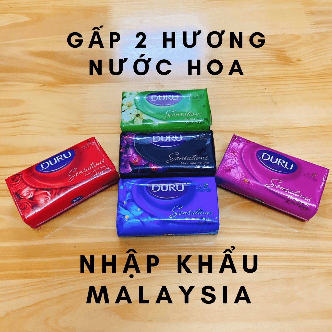 Xà bông cục Duru 90g thêm 2 lần hương nước hoa Thổ Nhĩ Kỳ nhập khẩu Malaysia đầy đủ giấy tờ kiểm nghiệm