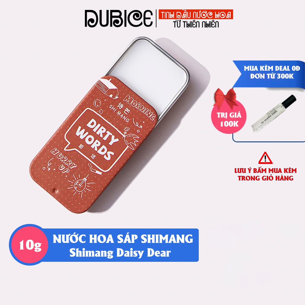 [TPHCM] Nước Hoa Khô Shimang Daisy Dear Dạng Sáp Khô 10g
