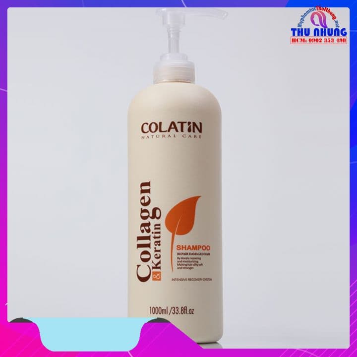 [HCM]DẦU GỘI COLATIN DƯỠNG CHẤT TƠ TẰM 1000ml