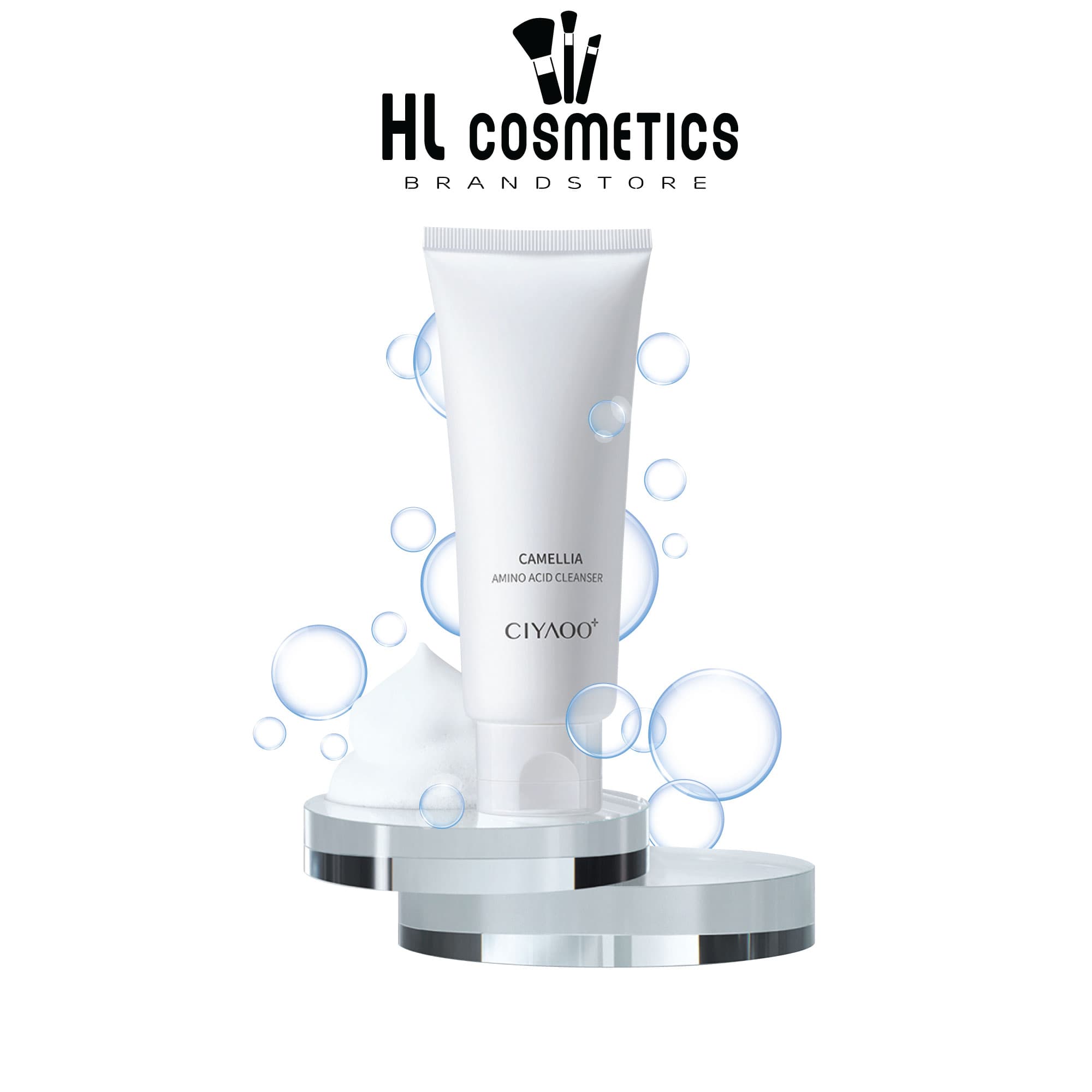 Sữa Rửa Mặt Sạch Sâu Ngừa Mụn & Giảm Dầu Nhờn Da CIYAOO Camellia Amino Acid Cleanser 100g QX0061