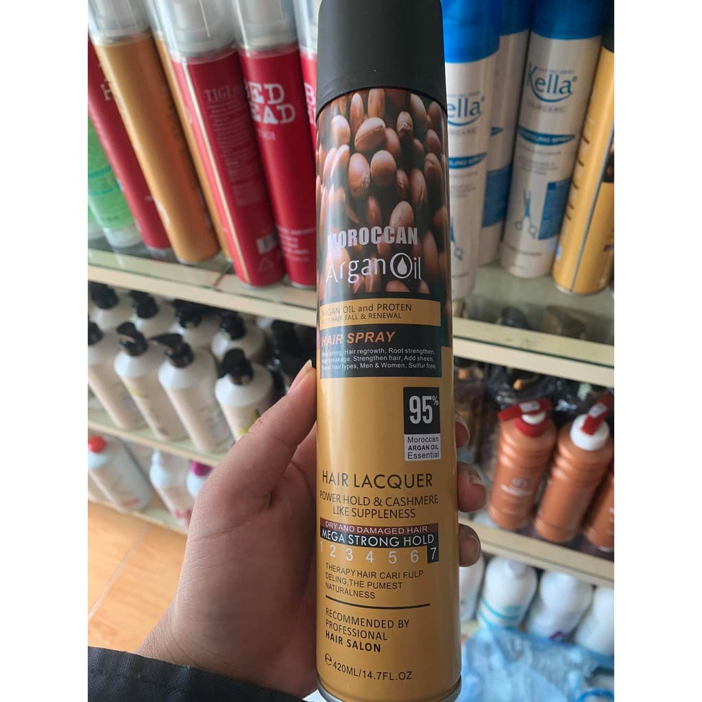 Gôm xịt tóc Argan Oil Moroccan 420ml