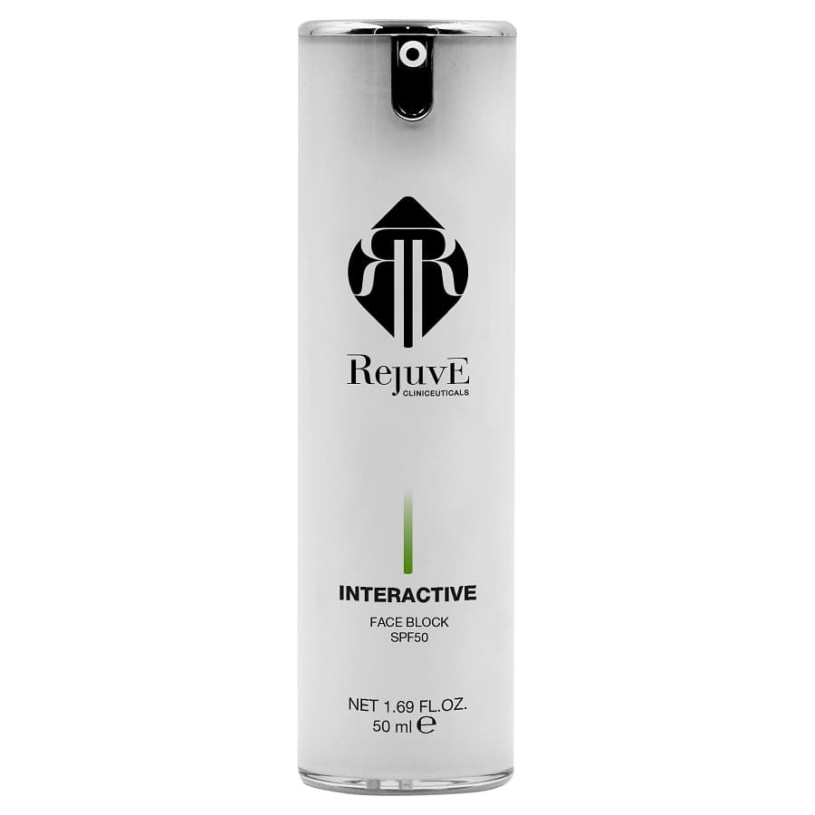 Kem chống nắng giúp thông thoáng da dưỡng sáng da REJUVE INTERACTIVE Face Block SPF50 50 ml