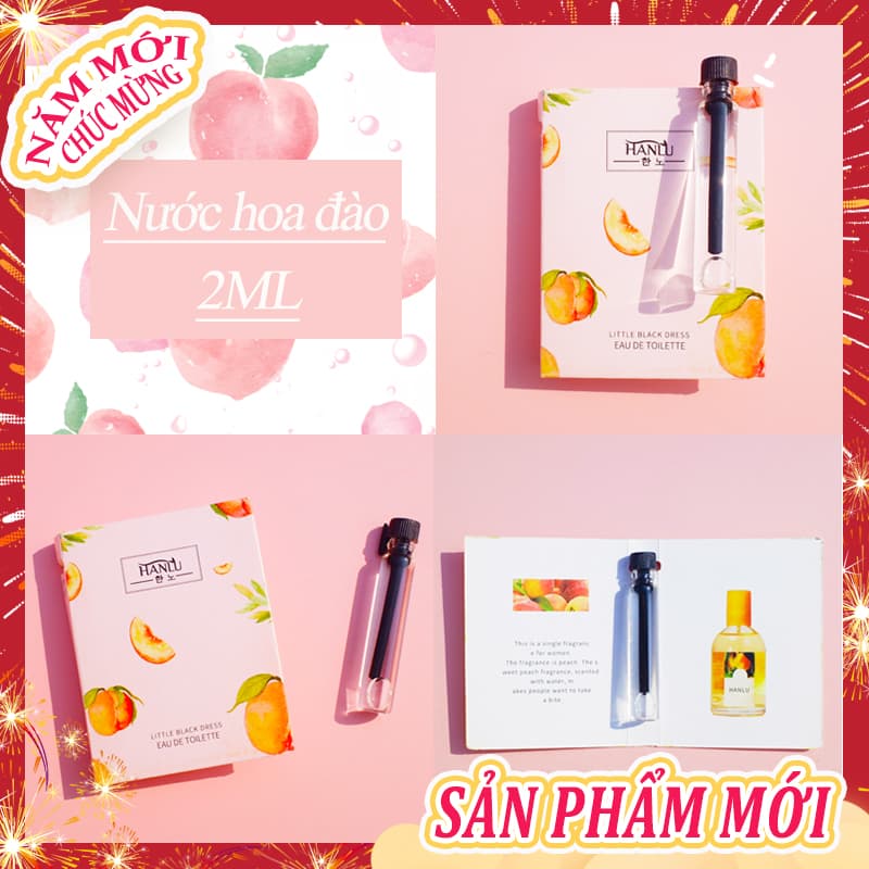 [HCM][Peachy Sis] Nước hoa đào 2ML mang đậm chất cổ điển lưu hương trên 6 tiếng