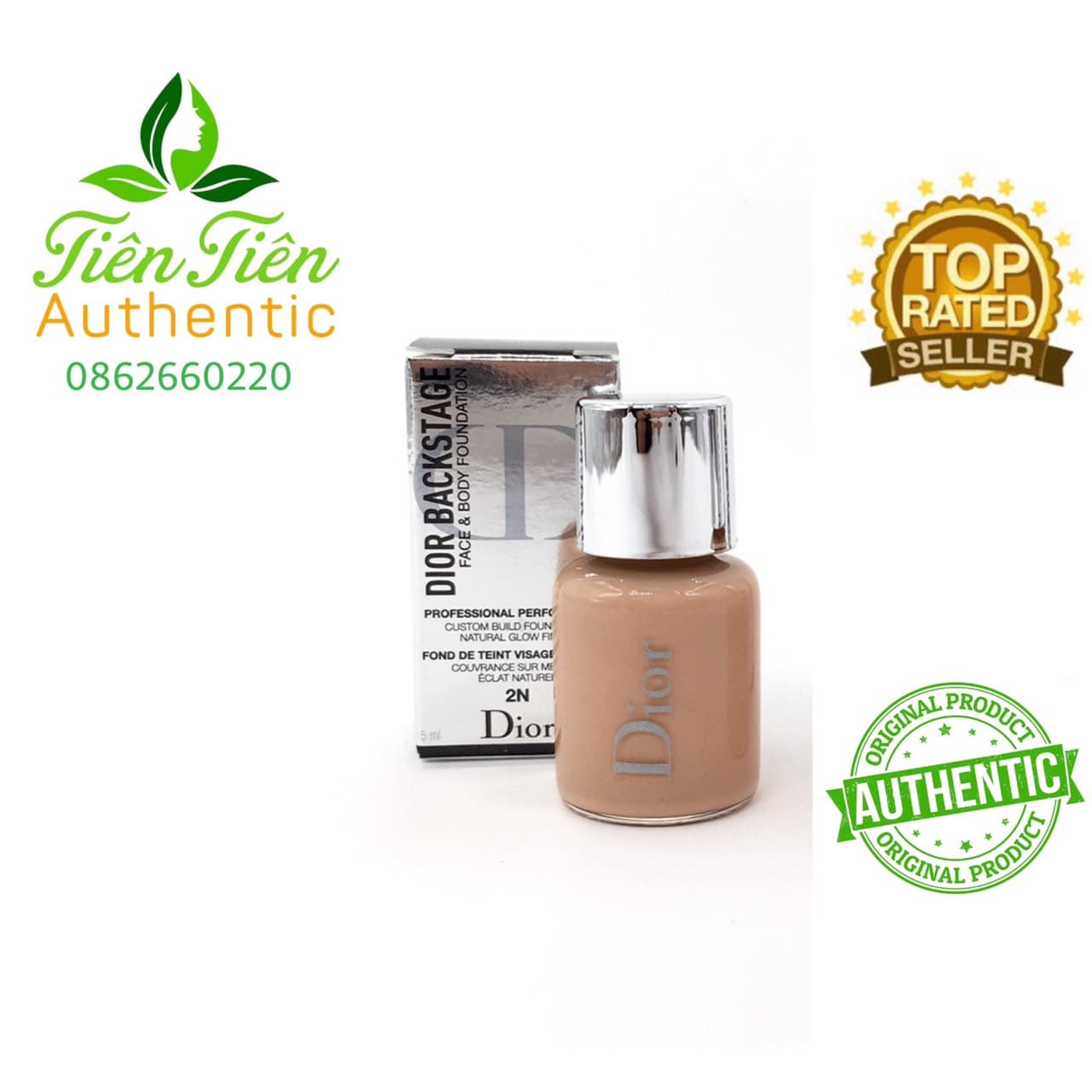 Kem nền Dior Backstage mini 5ml  tone 2N