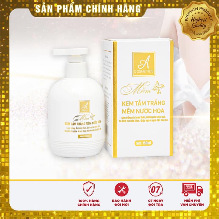 [Chính Hãng] tắm trắng mềm nước hoa a cosmetic phiên bản 2021