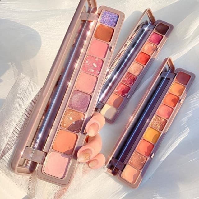 Phấn Mắt Nhũ Lameila Soft Eye Shadow 9 Ô Kèm Gương Auth Nội Địa