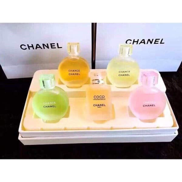 Set 5 Lọ Nước Hoa  Mini  hồng THÁI LAN