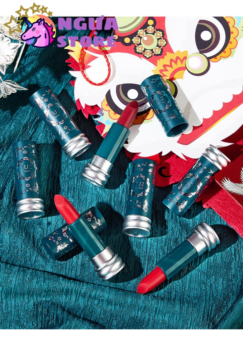 Son lì LỤC VÂN TUZ0172 lipstick lâu trôi mềm mịn căng bóng dưỡng môi son môi nội địa chính hãng sỉ rẻ