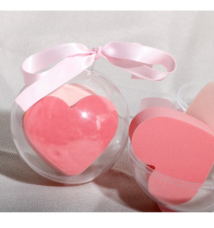 Mút Trang Điểm Hình Trái Tim 1 Hộp 3 bông Siêu Dễ Thương Mềm Mịn Dễ Sử Dụng Makeup Chuyên Dụng Màu Ngẫu Nhiên (KHUYẾN MÃI 3 NGÀY)