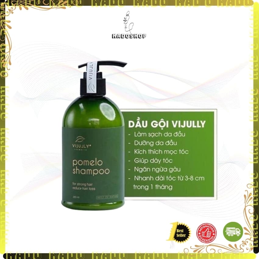 Dầu Gội Bưởi Ngăn Rụng Tóc VIJULLY - Hết Rụng Kích Thích Mọc Tóc Nhanh