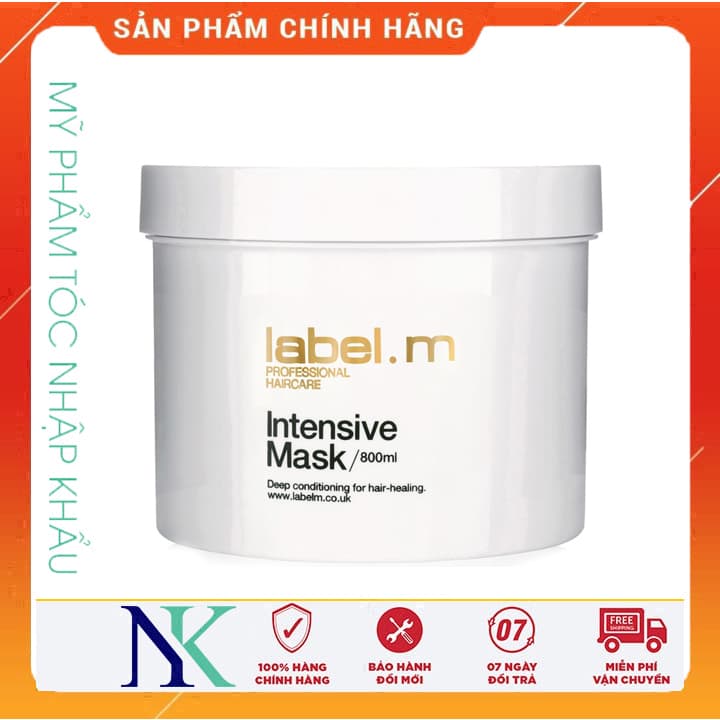 [HCM]Mặt Nạ Tóc Hư Tổn Phục Hồi Và Tái Tạo Cấu Trúc Tóc Label.M Intensive 800Ml