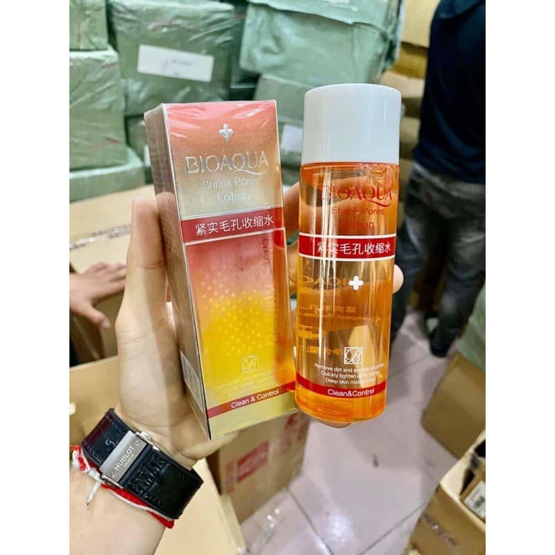 [HCM]Nước hoa hồng Bioaqua Shrink Pores Lotion Se Khít Lỗ Chân Lông 130ml No Ratings