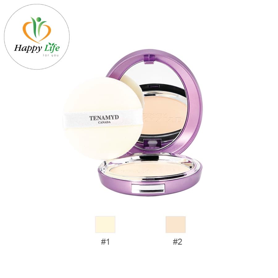 Phấn trang điểm trắng da TENAMYD CANADA Intense Whitening Pact SPF50+/PA+++ 12g