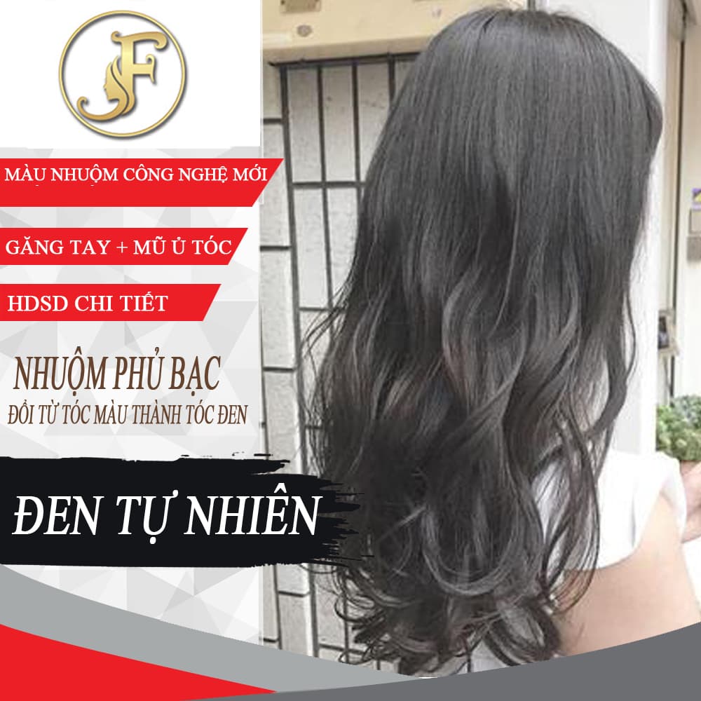 [HCM]Thuốc nhuộm tóc màu ĐEN TỰ NHIÊN công nghệ mới  -siêu mềm mượt