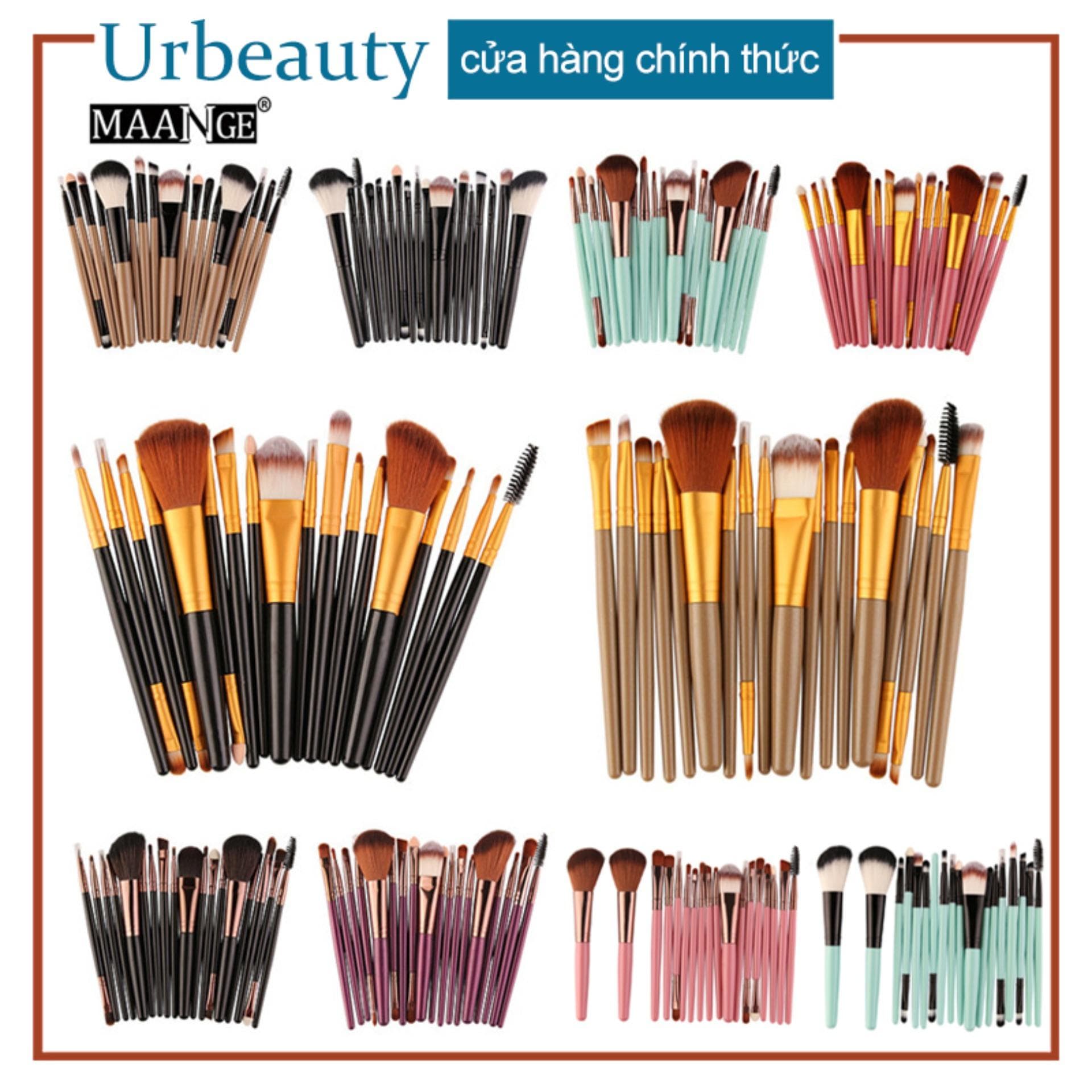 [HCM]【Urbeauty Mall】MAANGE 18 Bàn chải trang điểm mỹ phẩm