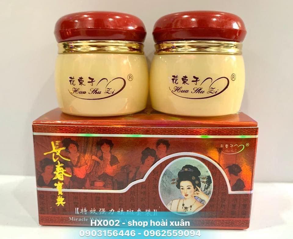 [HCM]Kem dưỡng da mặt Huashuli cô tiên đỏ ngày và đêm mờ nám và tàn nhang - HX002