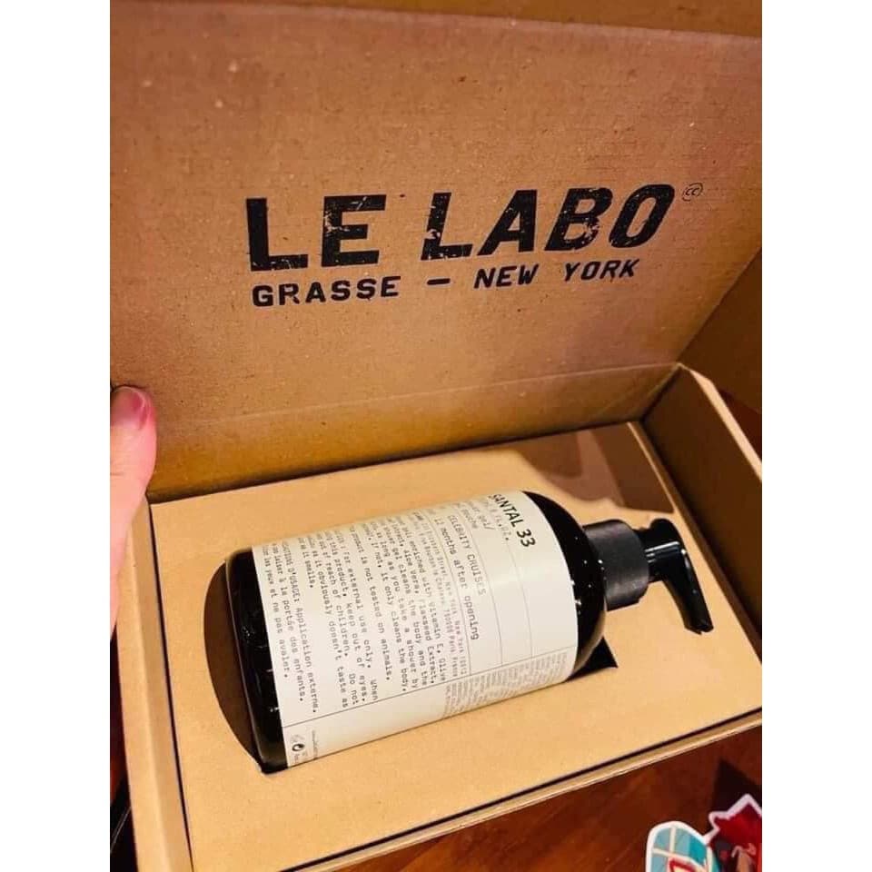 Sữa Tắm Hương Nước Hoa Le Labo Santal 33- Tặng mặt nạ nhau thai cừu