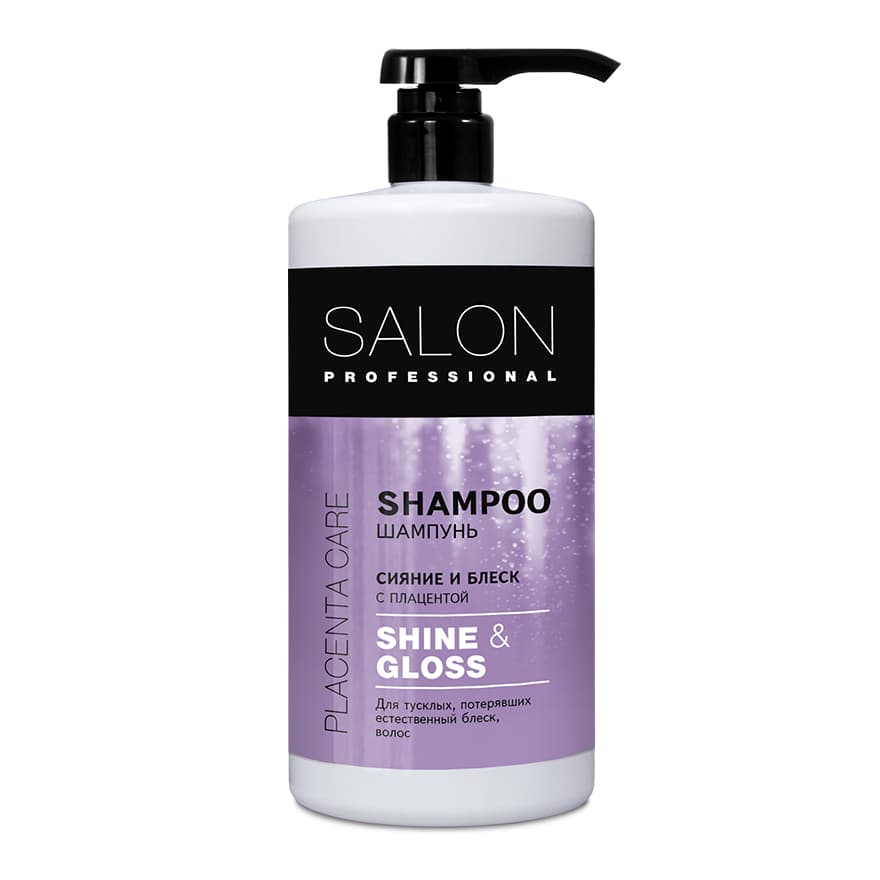 Dầu gội SHINE&GLOSS hãng Salon Professional  phục hồi tóc hư tổn do hóa chất 1000 ml