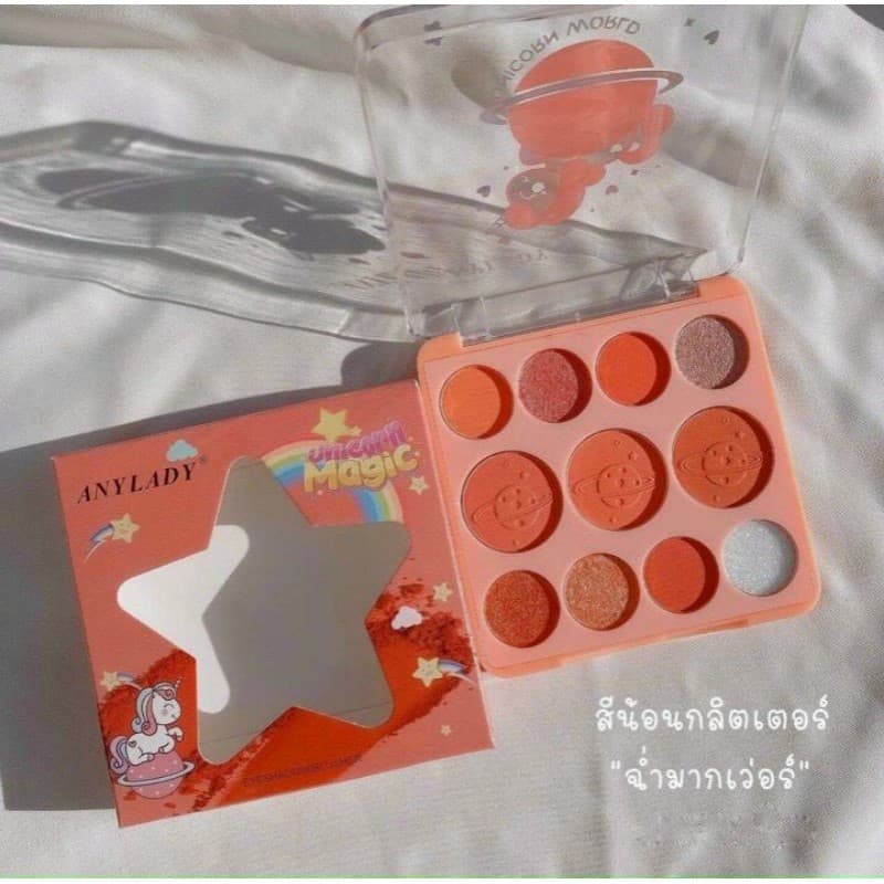[HCM]Bảng 11 Màu Phấn Mắt Phấn Má Hồng Anylady Unicorn Magic 18g