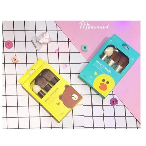 Set 3 cây cọ trang điểm cá nhân make up Gấu Vịt
