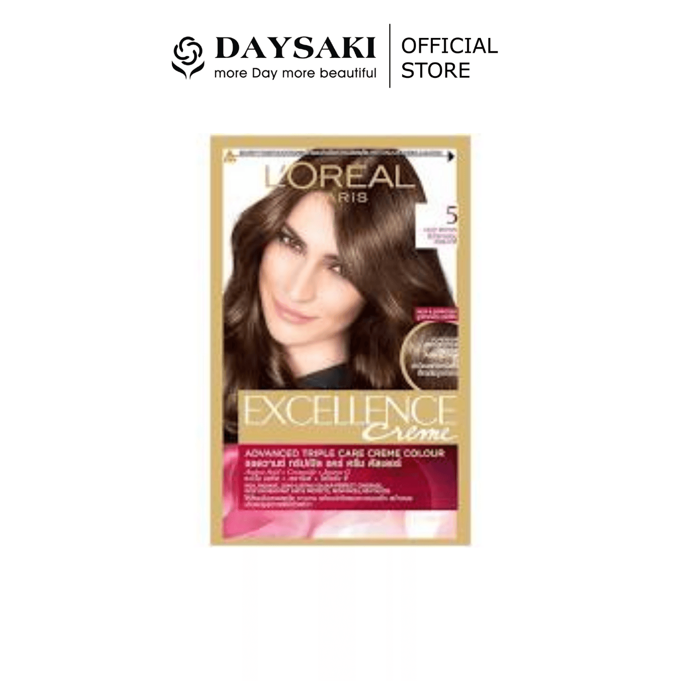 [HCM]LOreal Màu Nhuộm Dưỡng Tóc Phủ Bạc #5 Natural Light Brown 172ml