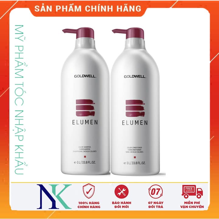 [HCM]Dầu Gội Xả Cho Tóc Nhuộm Elumen Goldwell 1000Ml