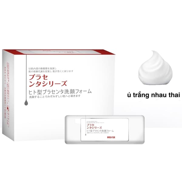 [HCM]lẻ 1 cái Mặt Nạ Nhau Thai Ủ Trắng Da Rwine Beauty Placenta Face Cleanser Nhật Bản