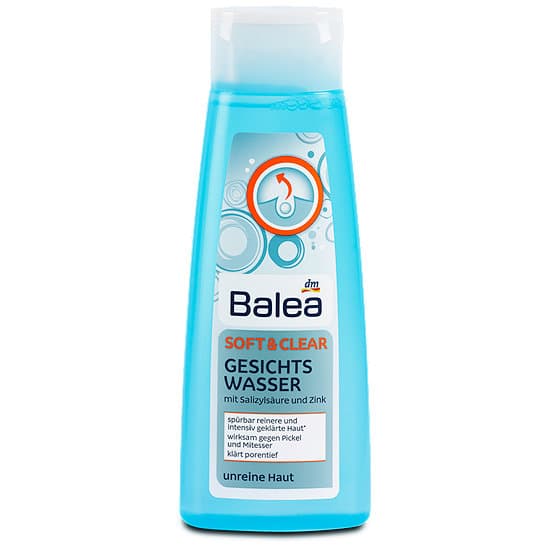Nước hoa hồng dành cho da dầu mụn Balea Gesichtswasser Soft & Clear 200ml