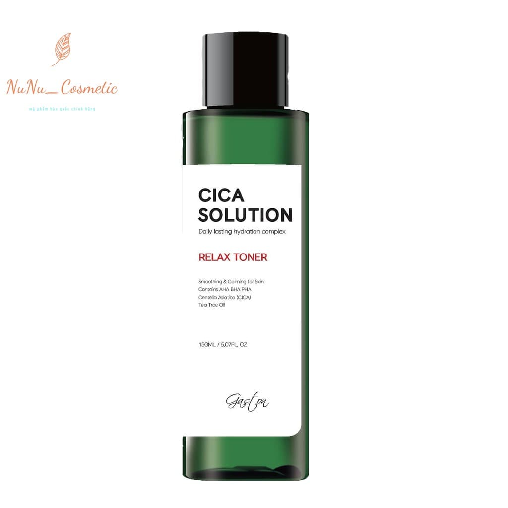 [HCM]Nước Hoa Hồng Ngừa Mụn Làm Dịu Da Gaston Cica Solution Relax