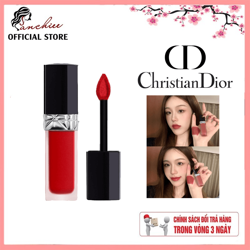 Son Kem Dior Rouge Dior Forever Liquid. Chất Son lì mịn lên môi quyến rũ và thu hút [ Hot 2021]