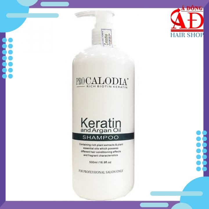 [Chính hãng] [KM] Dầu Gội Pro Calodia Keratin siêu mượt cho tóc khô hư tổn 500ml