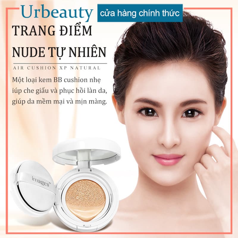 [HCM]【Urbeauty Mall】BB kem nền，Phấn Nước Cushion Moist Up Dưỡng Ẩm Da Bóng Khỏe Tự Nhiên